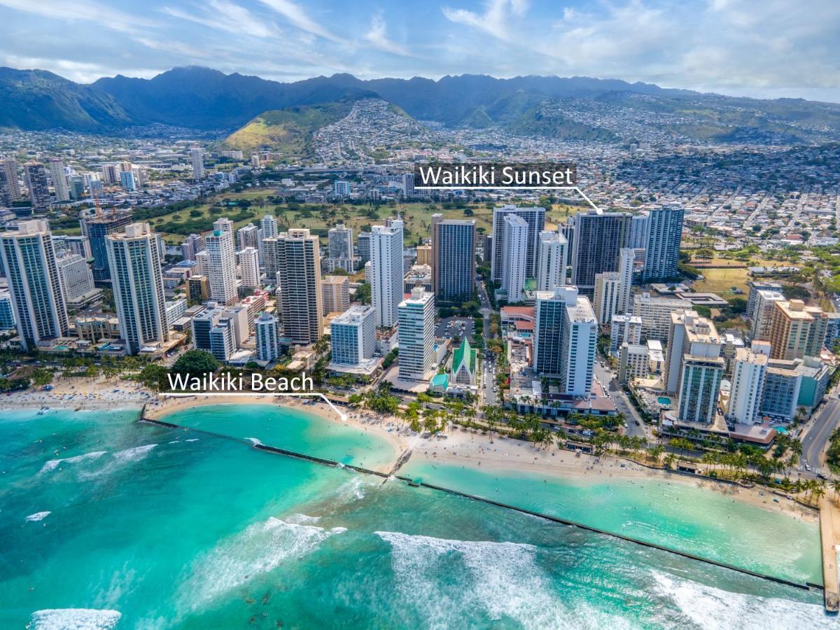 Waikiki Sunset Mountain View Near Beach With Parking Honolulu Extérieur photo